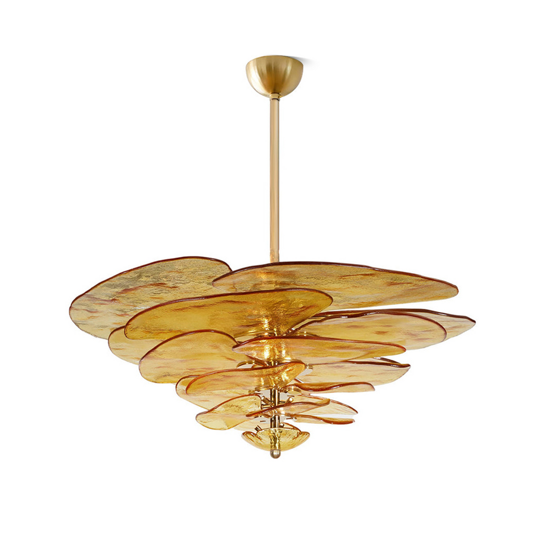 Lotus Leaf Murano Chandelier