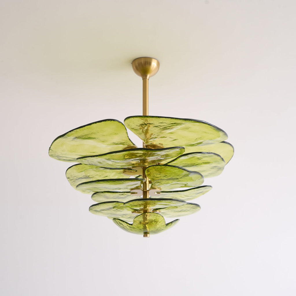 Lotus Leaf Murano Chandelier