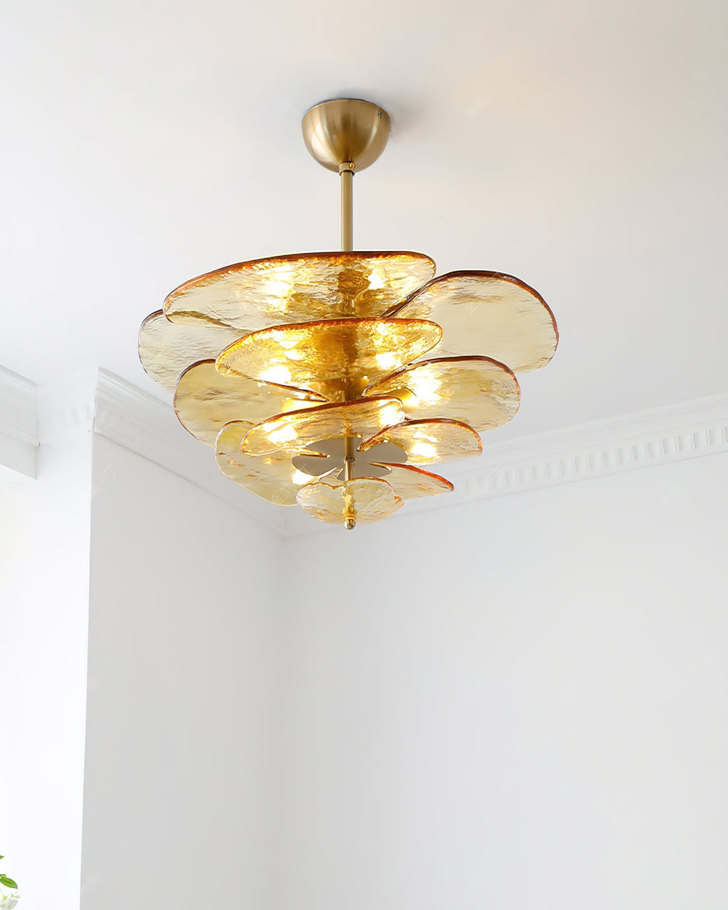 Lotus Leaf Murano Chandelier