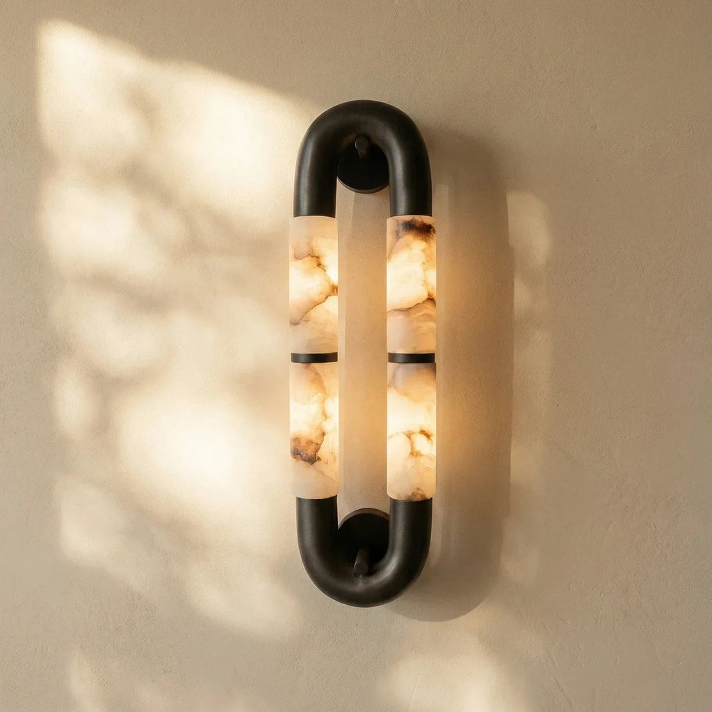 Luma Arc Alabaster Wall Lamp