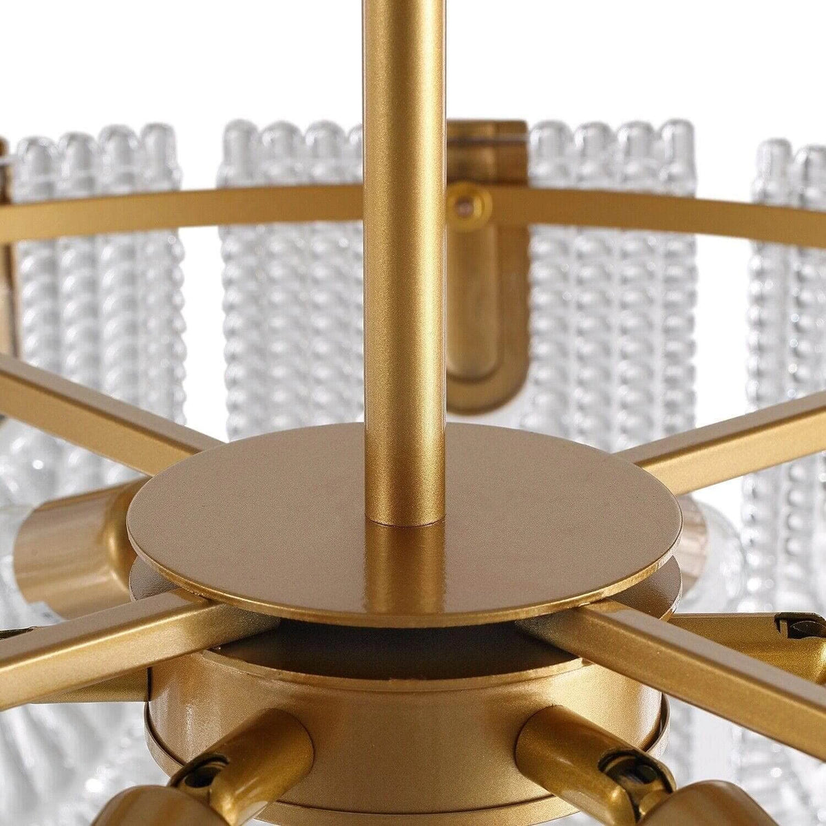 Close Up View of Brass Stem and Fixture Hardware