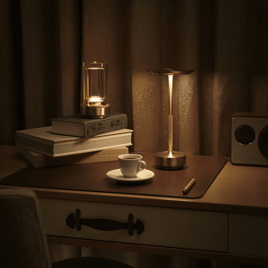 Turn Craft Portable Cordless Rechargeable Table Lamp