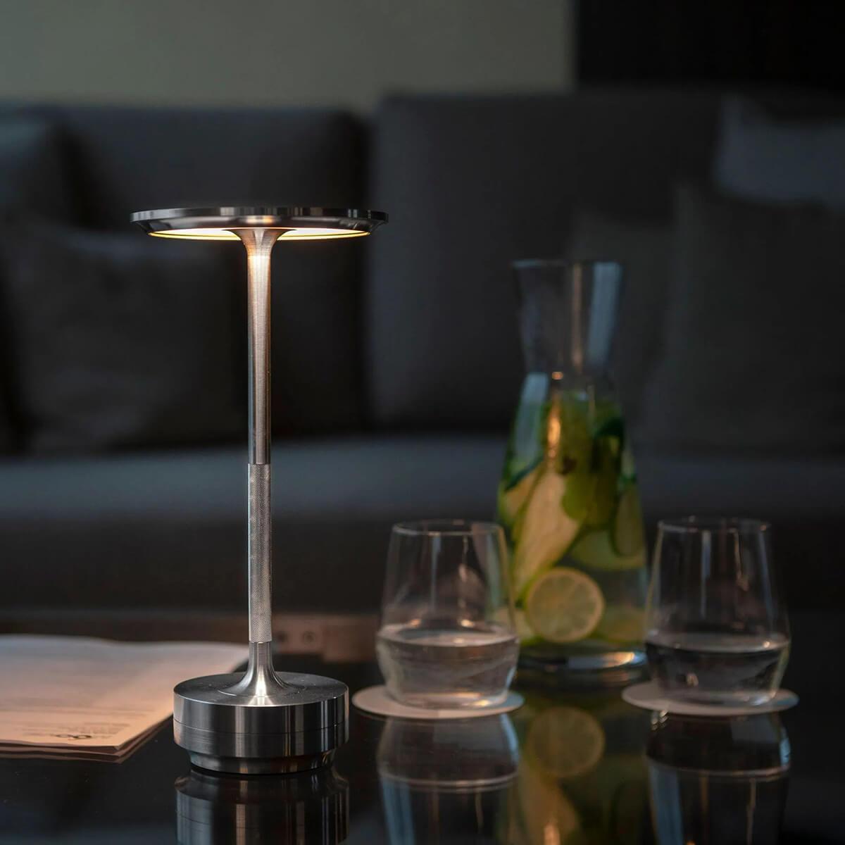 Turn Craft Portable Cordless Rechargeable Table Lamp