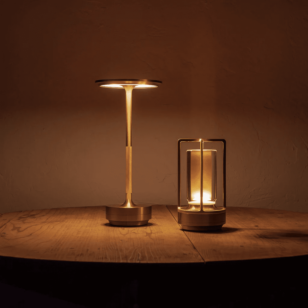 Turn Craft Portable Cordless Rechargeable Table Lamp