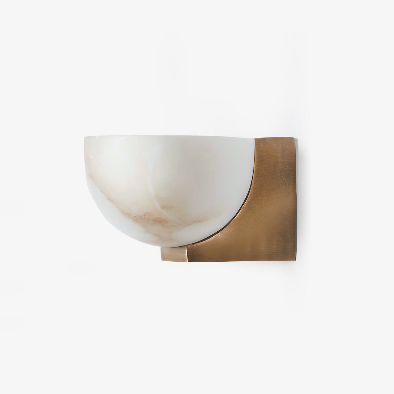 Luna Alabaster Bowl Sconce