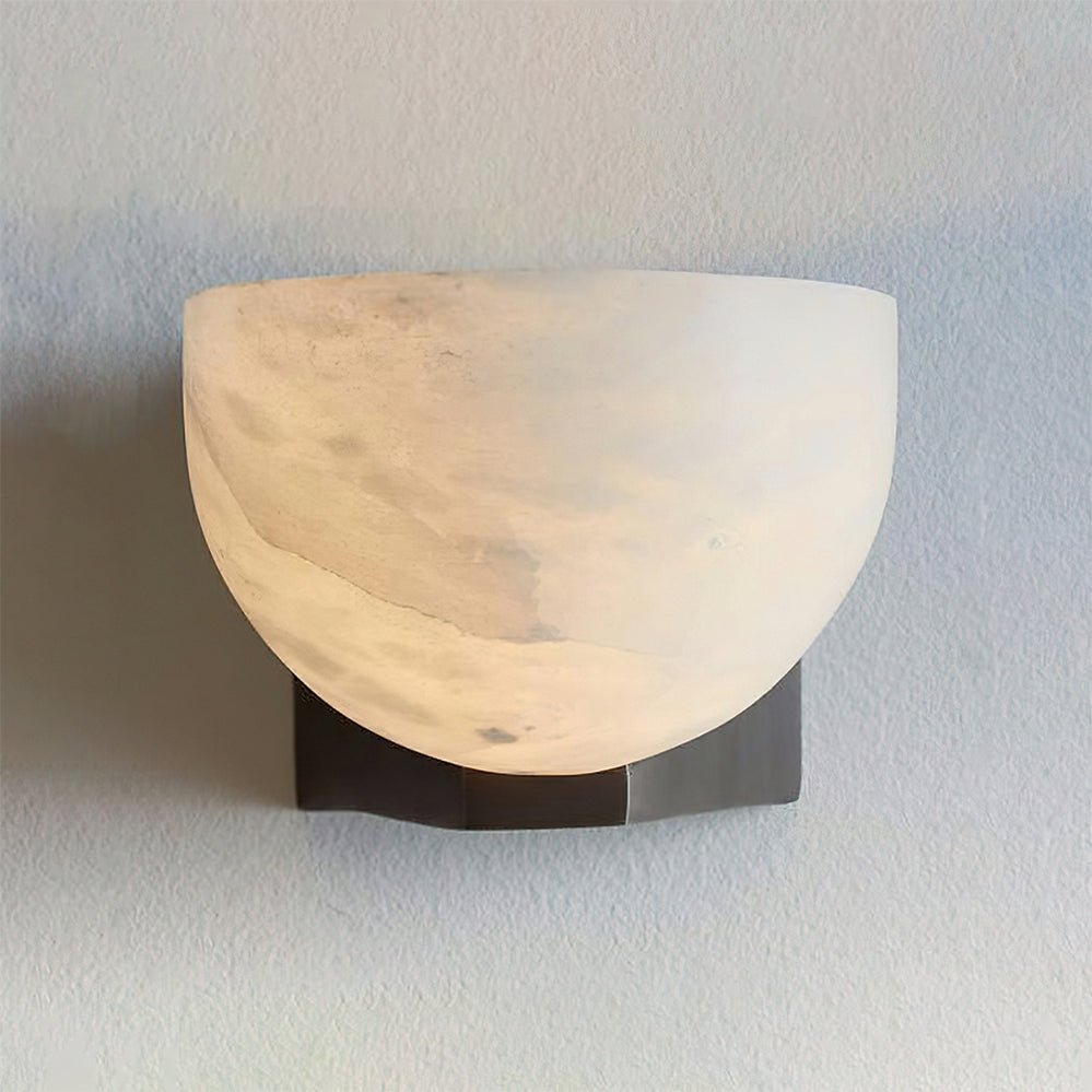 Luna Alabaster Bowl Sconce