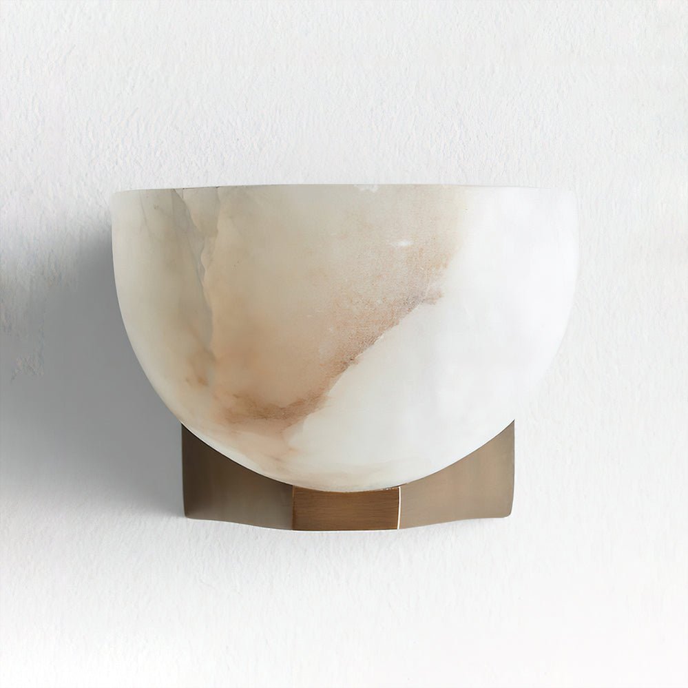 Luna Alabaster Bowl Sconce