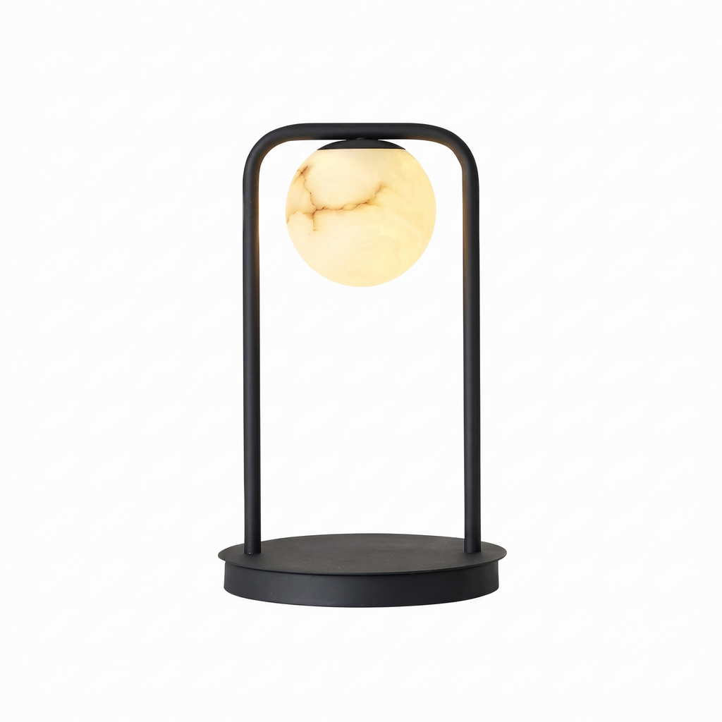 Lunar Halo Alabaster Lamp