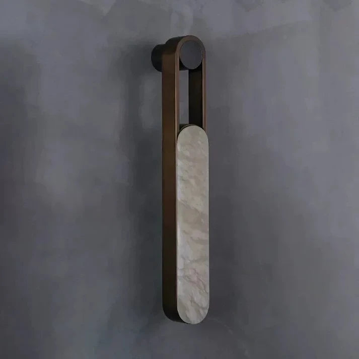 Modern All-Black Leather Strap Wall Sconce Studio Shot