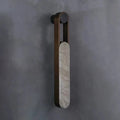Modern All-Black Leather Strap Wall Sconce Studio Shot