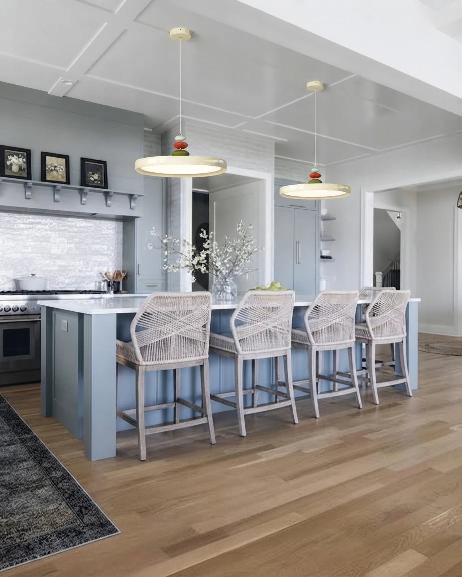 Modern Pendant Light Over Kitchen Bar