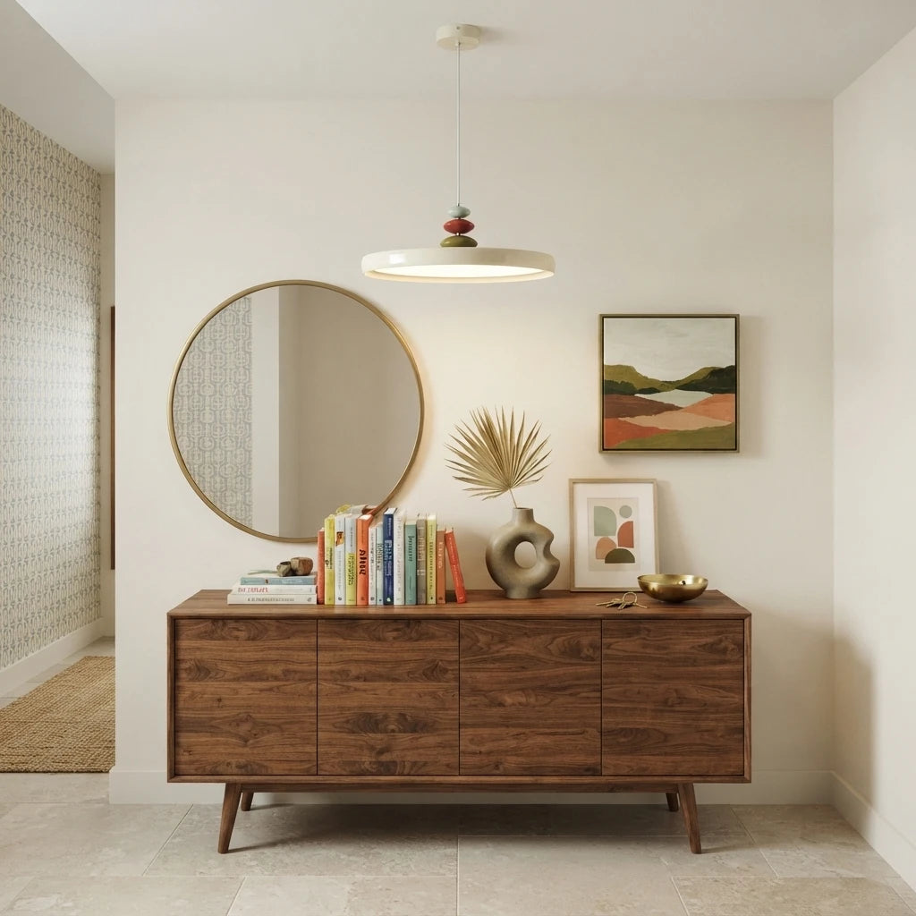 Modern Accent Pendant Light in Hallway Entryway