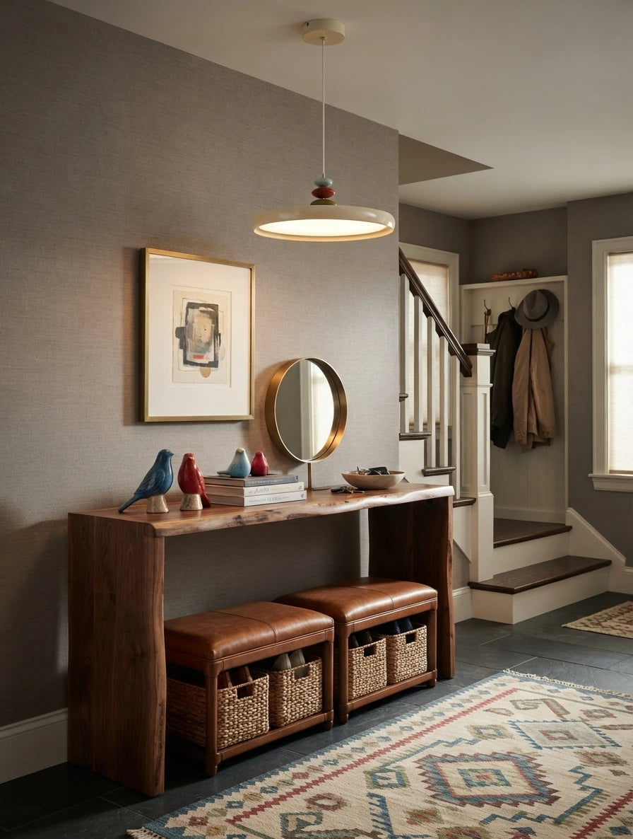 Modern Accent Pendant Light in Entryway Hallway
