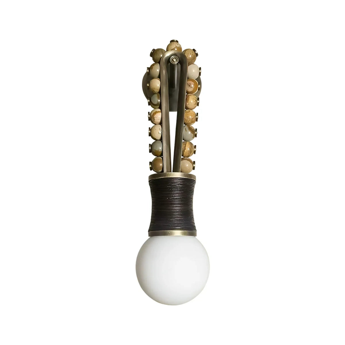 Illuminated Modern Light Bead Wall Sconce Studio Shot