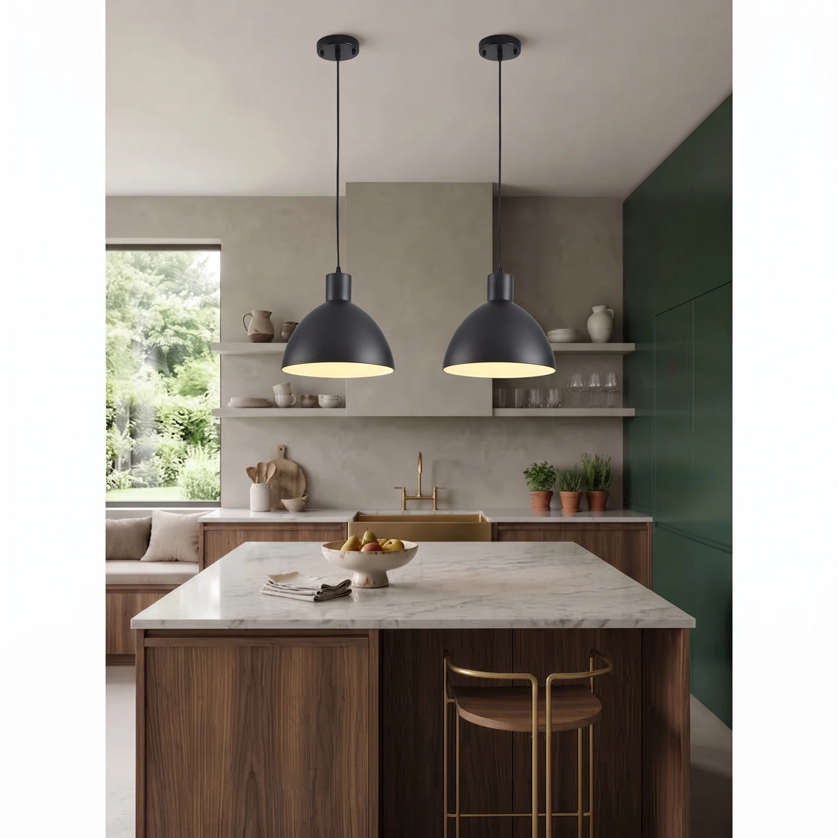 Matte Dome Metal Pendant Lamp