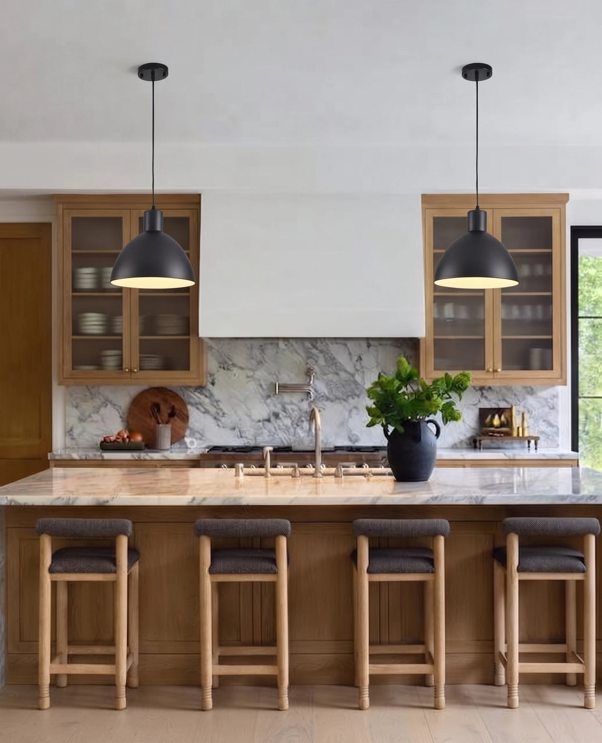 Matte Dome Metal Pendant Lamp