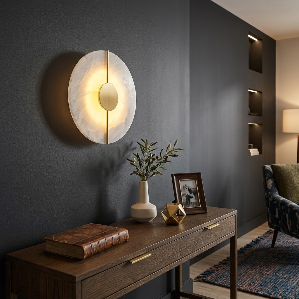 Meridian Alabaster Sconce