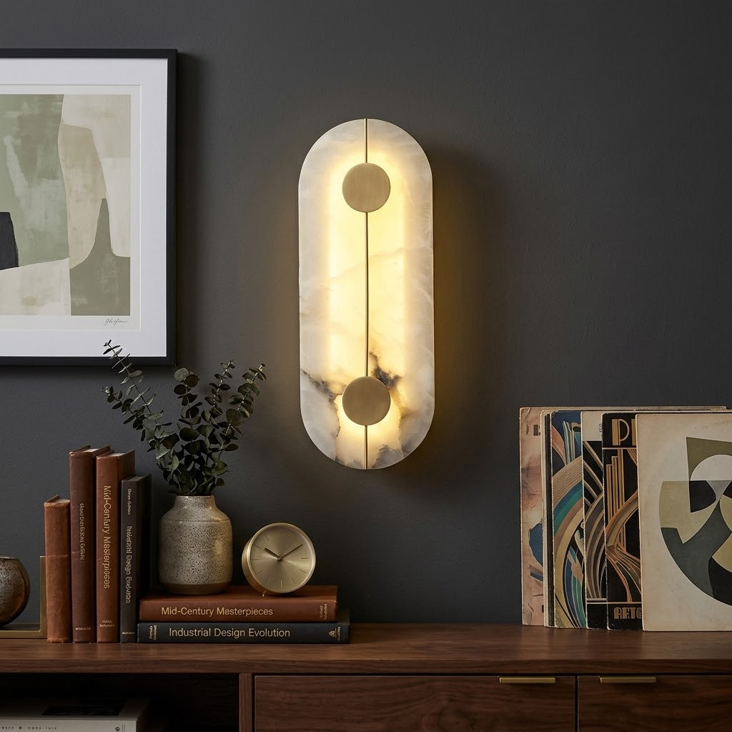 Meridian Alabaster Sconce