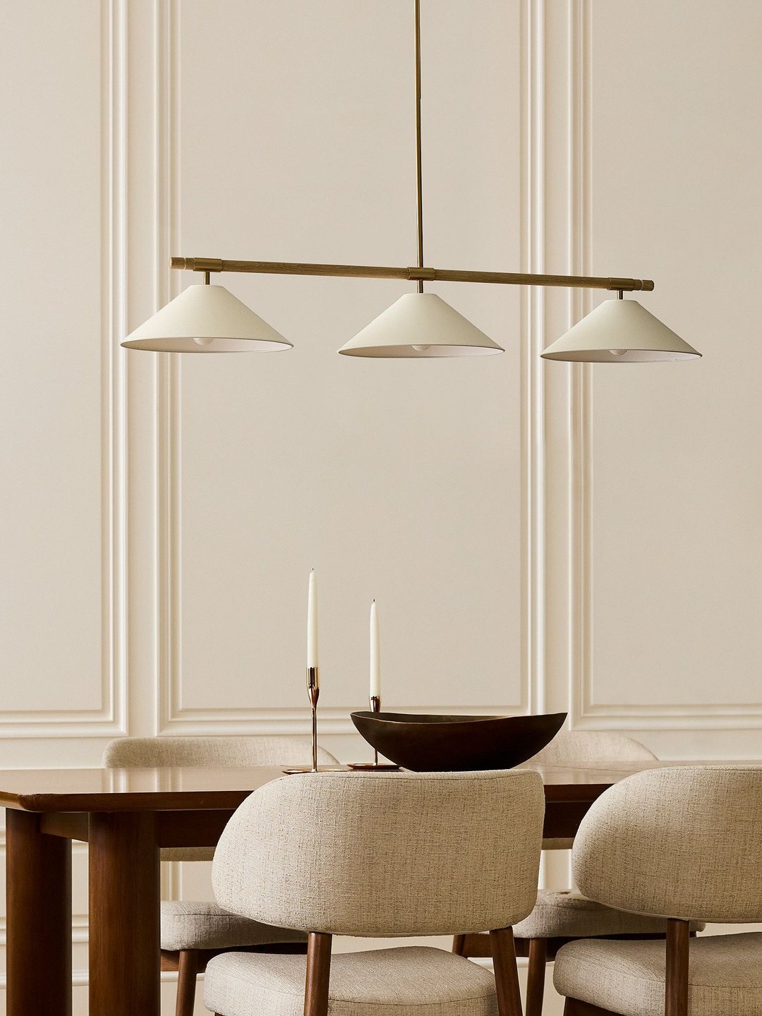 Merivale Linen Linear Island Pendant Lamp