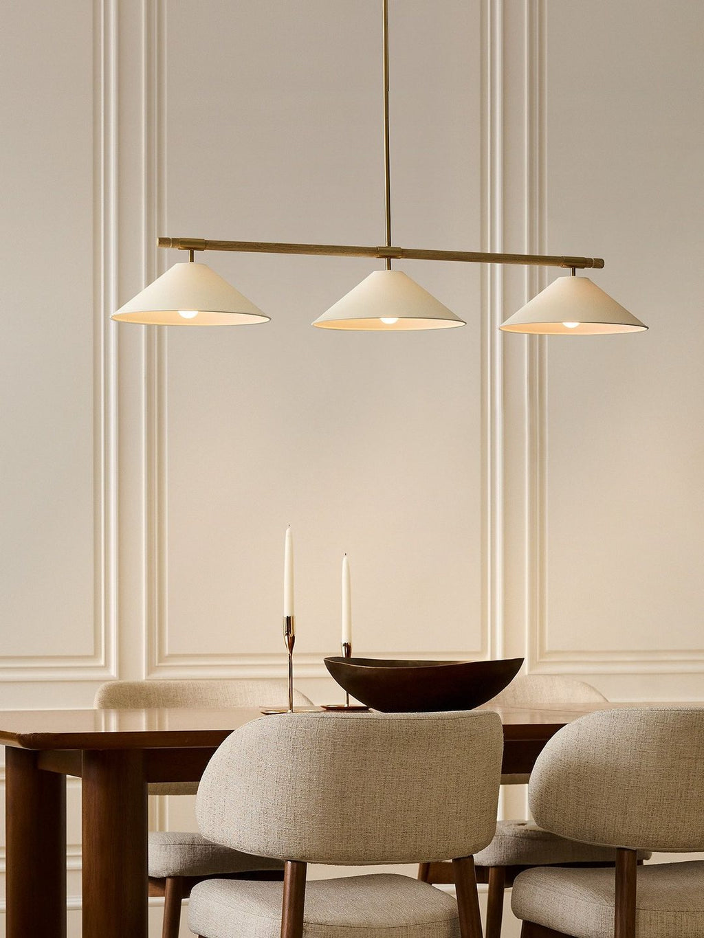 Merivale Linen Linear Island Pendant Lamp