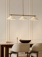 Merivale Linen Linear Island Pendelleuchte