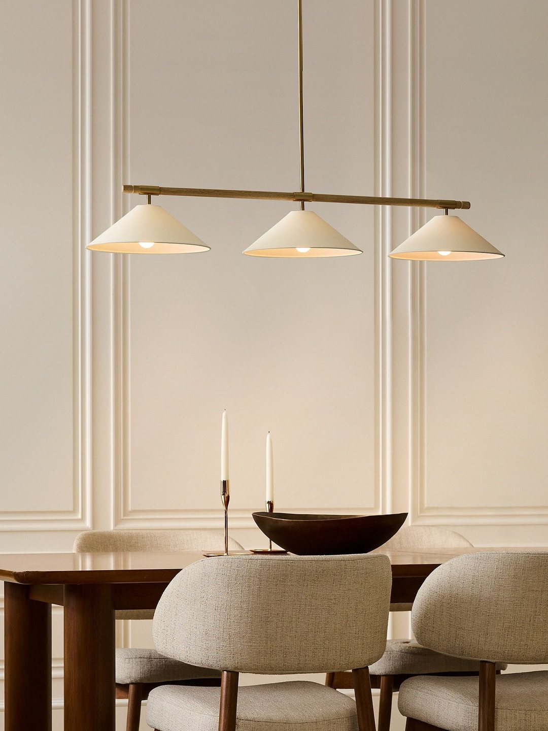 Merivale Linen Linear Island Pendant Lamp