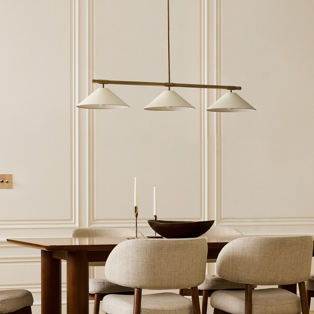 Merivale Linen Linear Island Pendant Lamp
