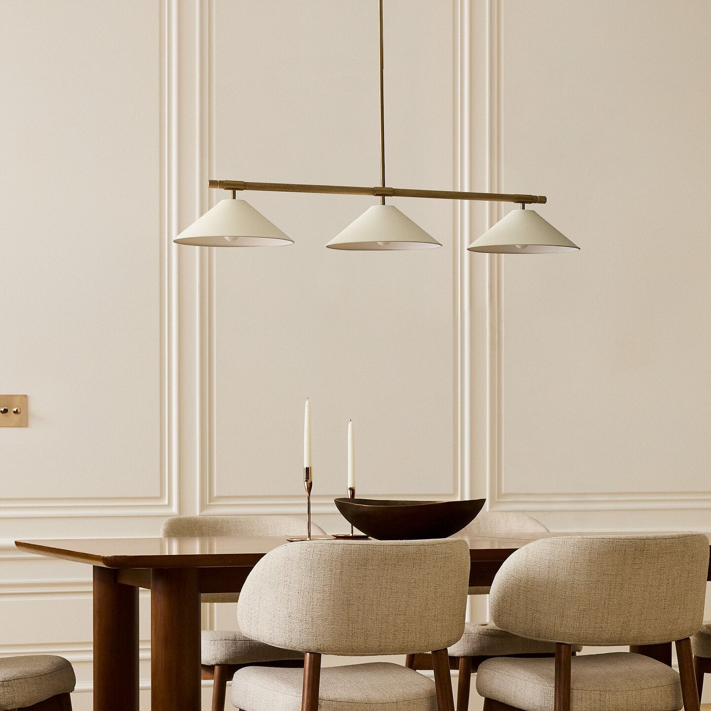 Merivale Linen Linear Island Pendant Lamp
