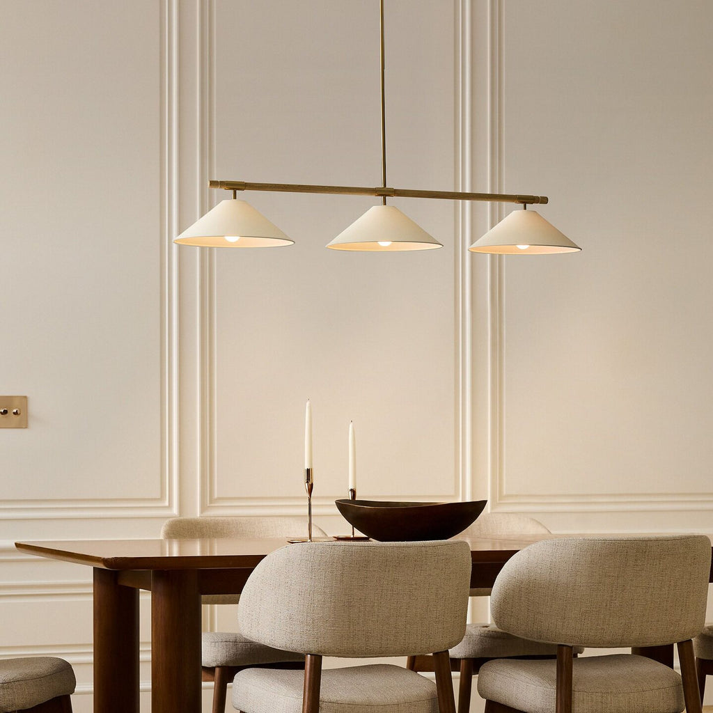 Merivale Linen Linear Island Pendant Lamp