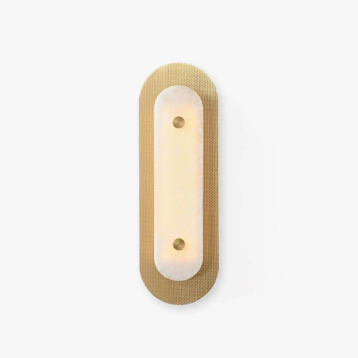Mesh Brass Alabaster Wall Light