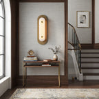 Mesh Brass Alabaster Wall Light