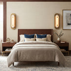 Mesh Brass Alabaster Wall Light