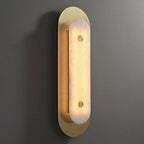 Mesh Brass Alabaster Wall Light