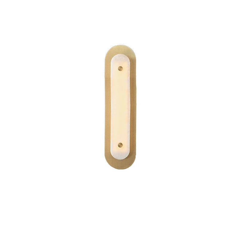 Mesh Brass Alabaster Wall Light