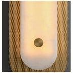 Mesh Brass Alabaster Wall Light