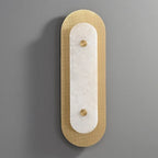 Mesh Brass Alabaster Wall Light