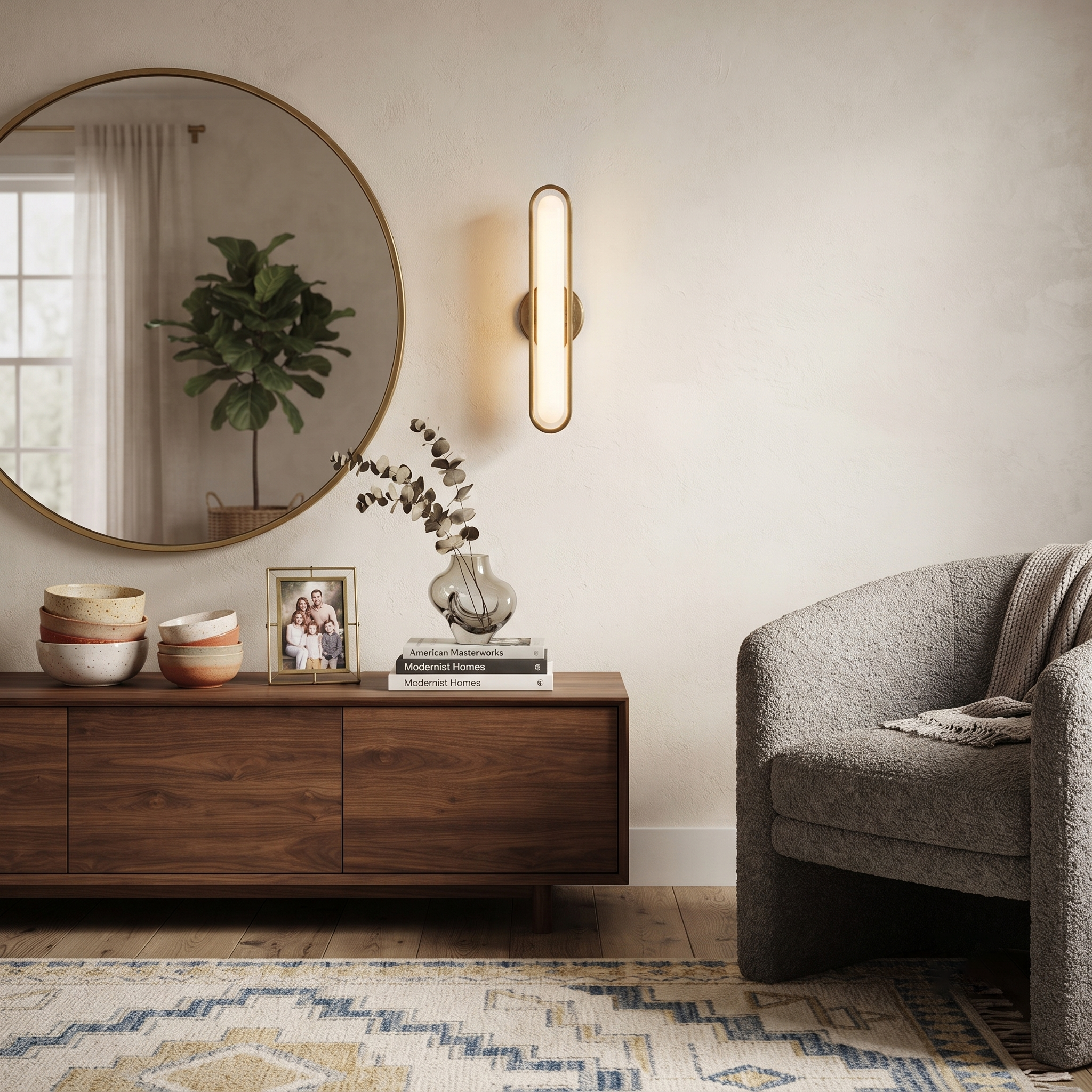 Metal Acrylic Linear Sconce