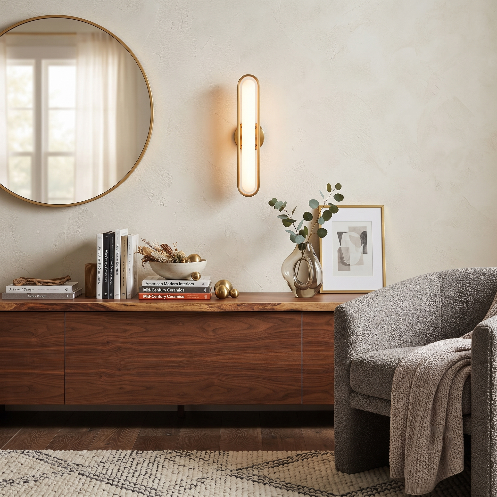 Metal Acrylic Linear Sconce