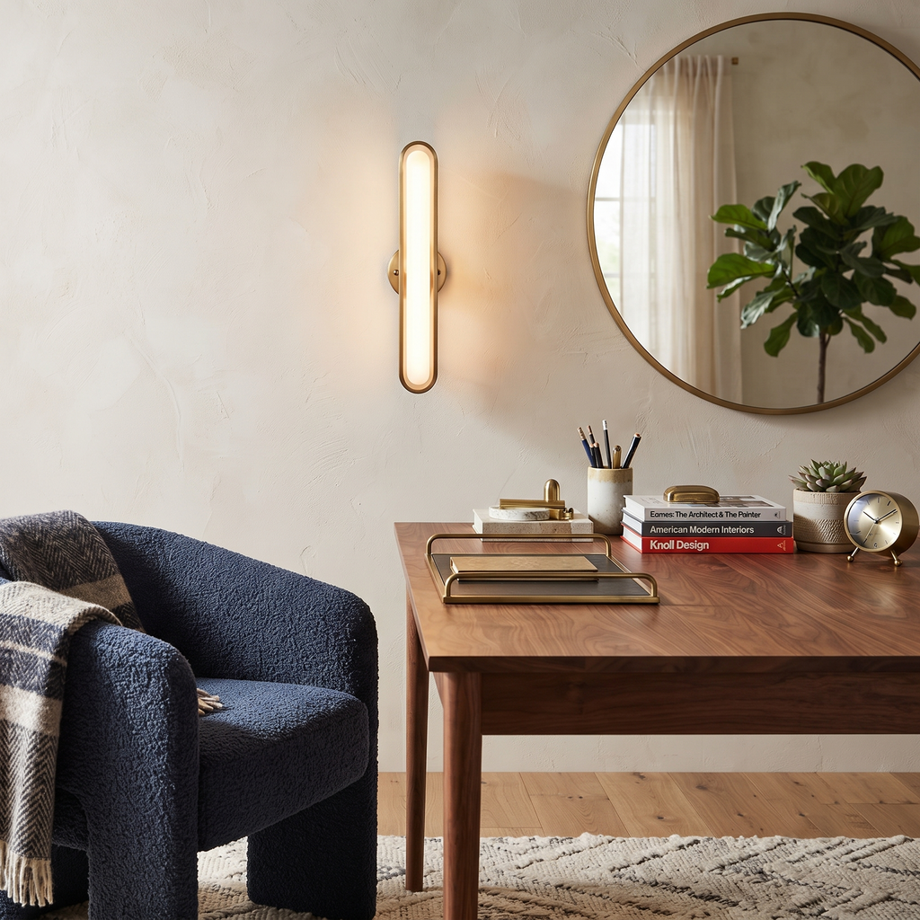 Metal Acrylic Linear Sconce