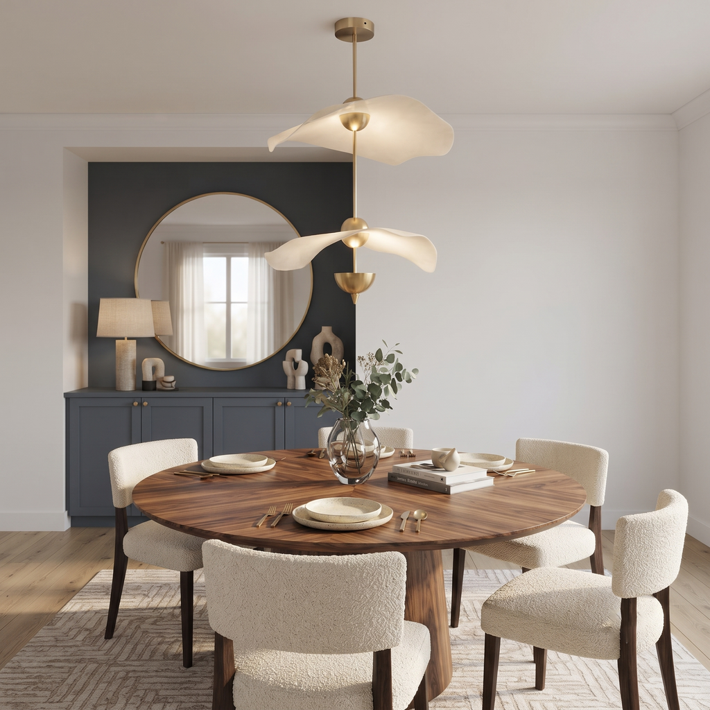 Metal Acrylic Tiered Pendant Lamp