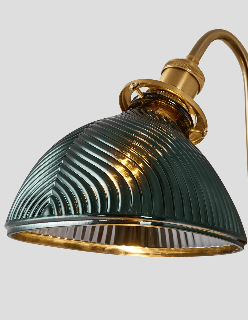 Metal Wood and Glass Sconce