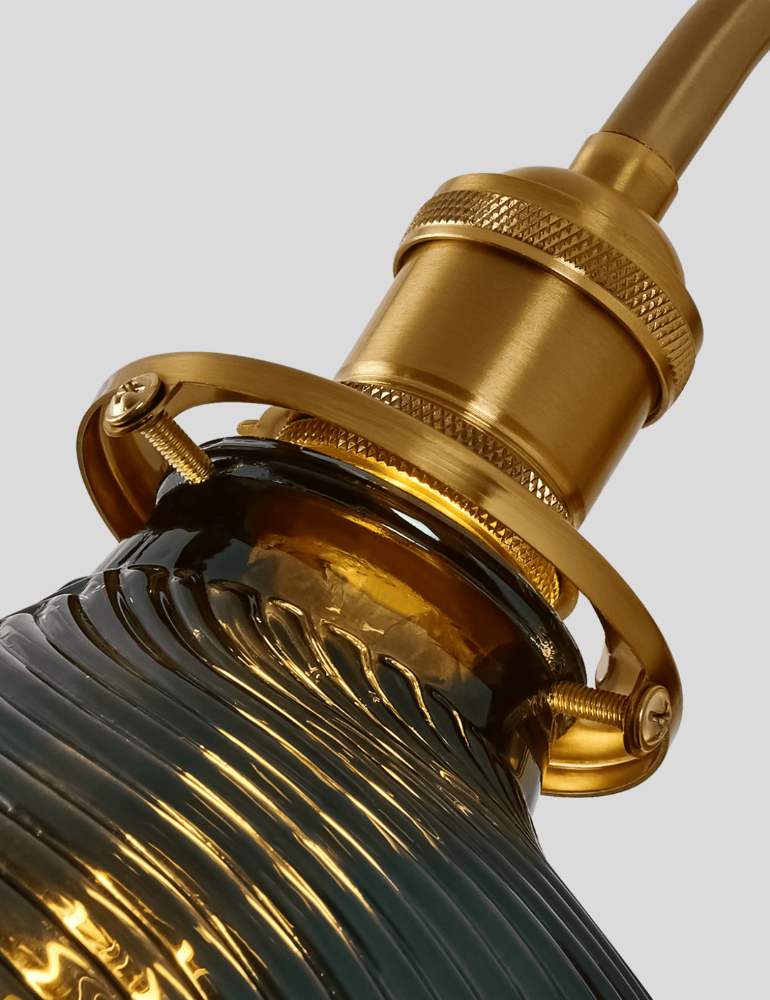Metal Wood and Glass Sconce