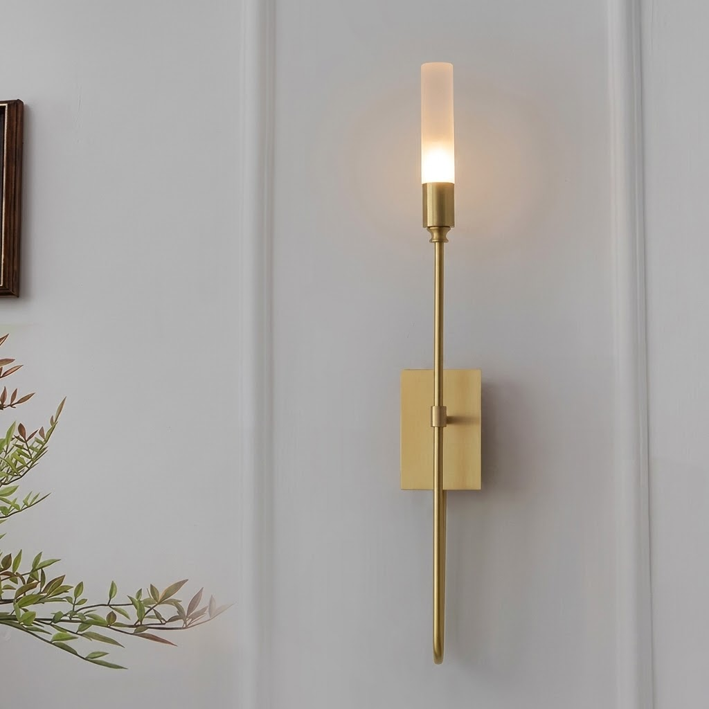 Metal Acrylic Dual Light Sconce