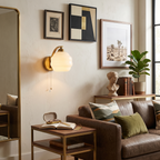 Metal Glass Globe Wall Sconce