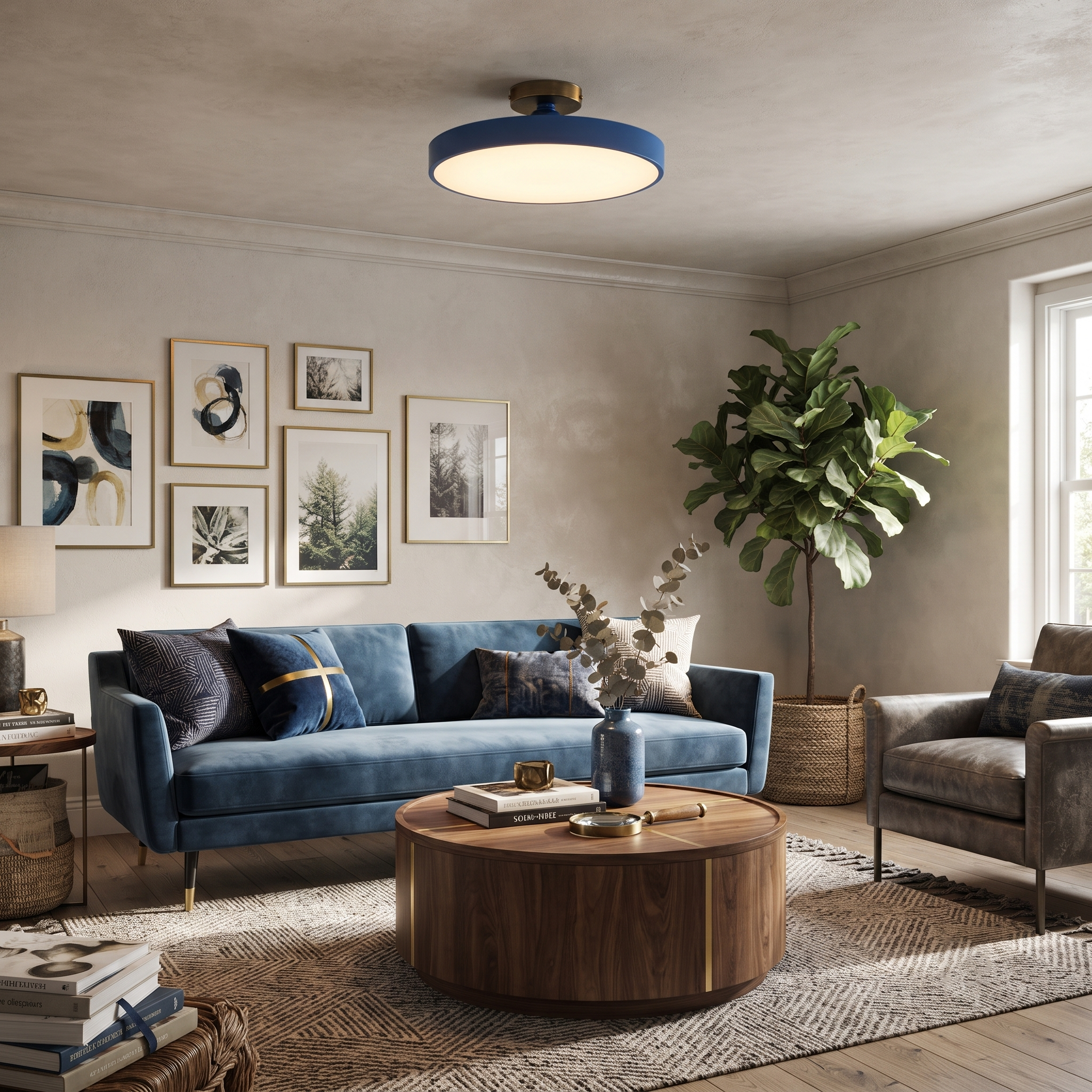 Metal Round Flush Mount