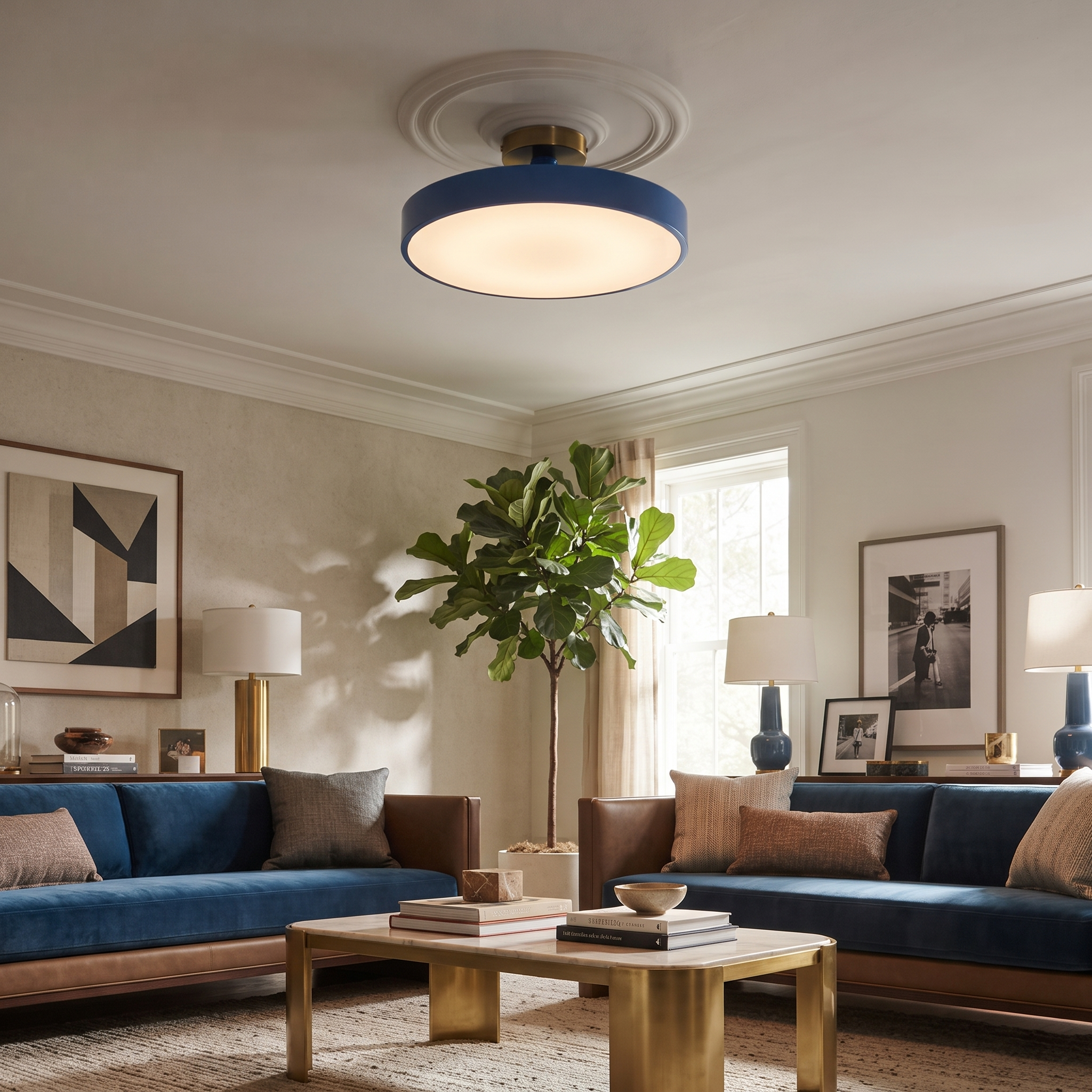 Metal Round Flush Mount