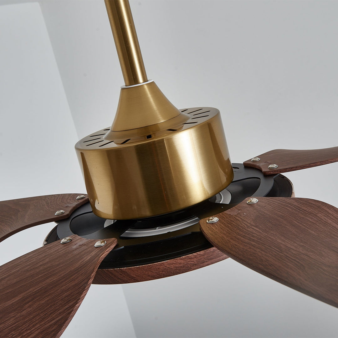 Metal and ABS Ceiling Fan with LED Light