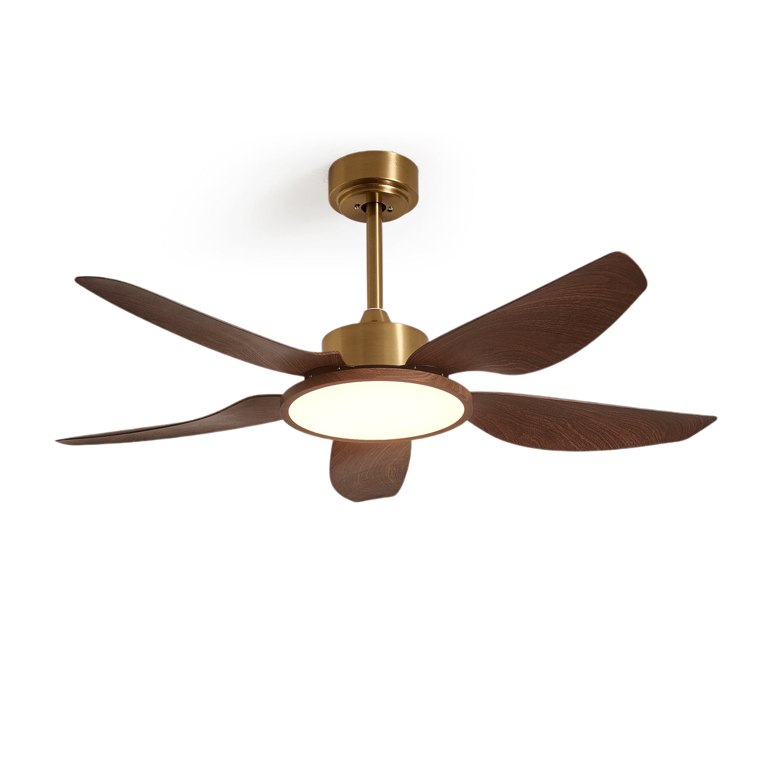 Metal and ABS Ceiling Fan with LED Light