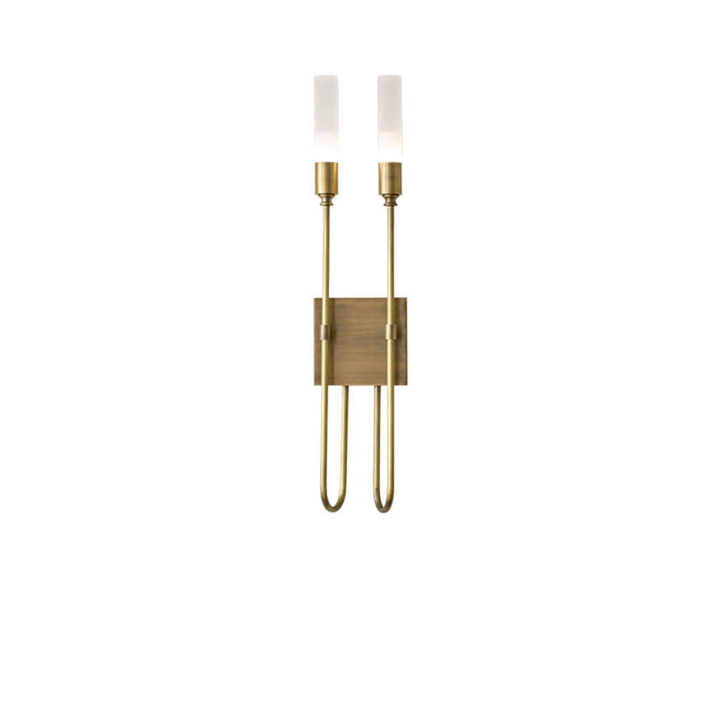 Metal and Acrylic Dual-Light Sconce