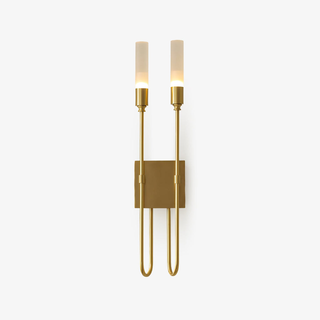 Metal and Acrylic Dual-Light Sconce